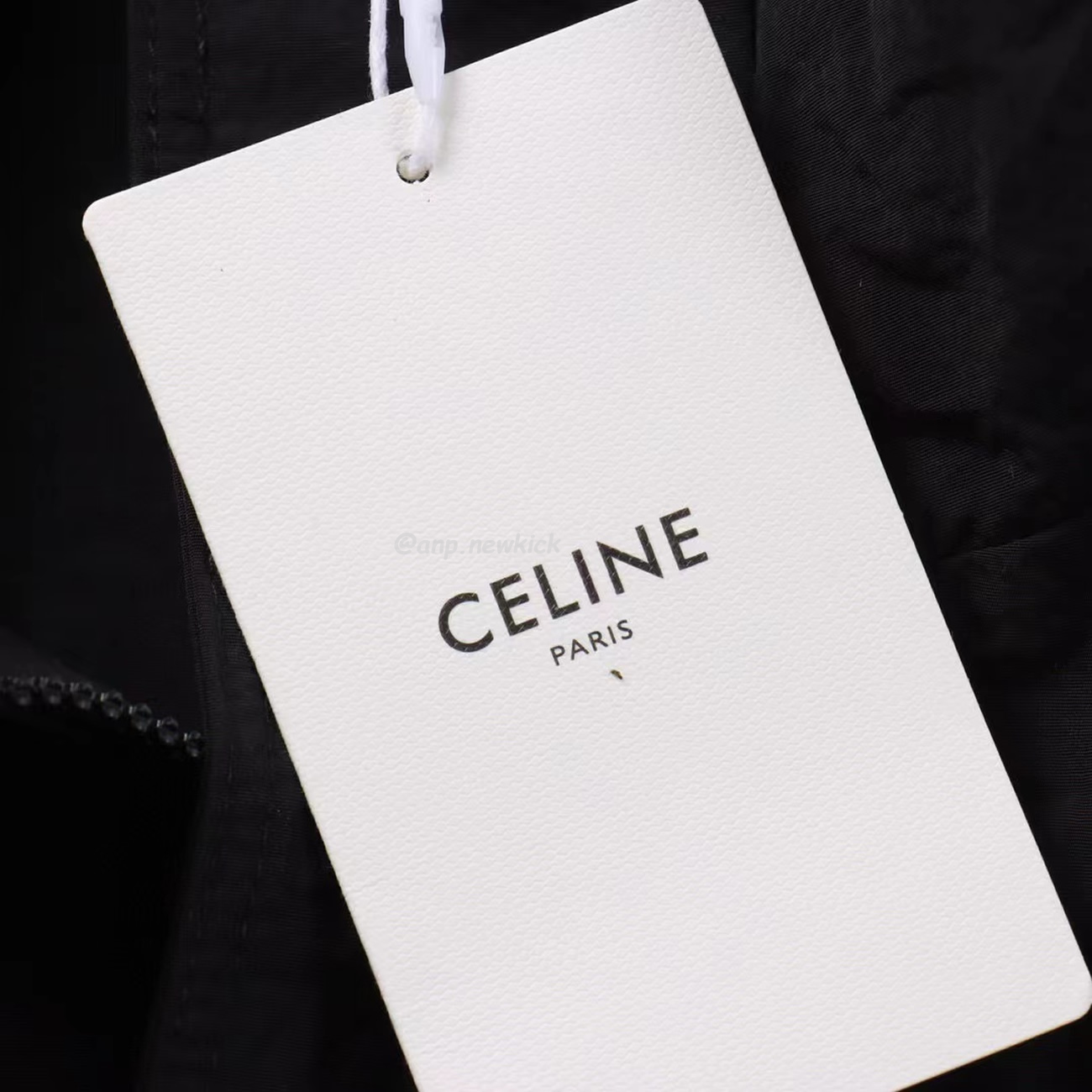 Celine Side Woven Zippered Jacket Black White (3) - newkick.app